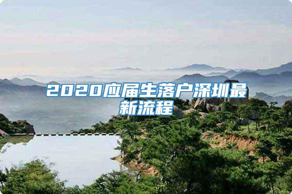 2020应届生落户深圳最新流程