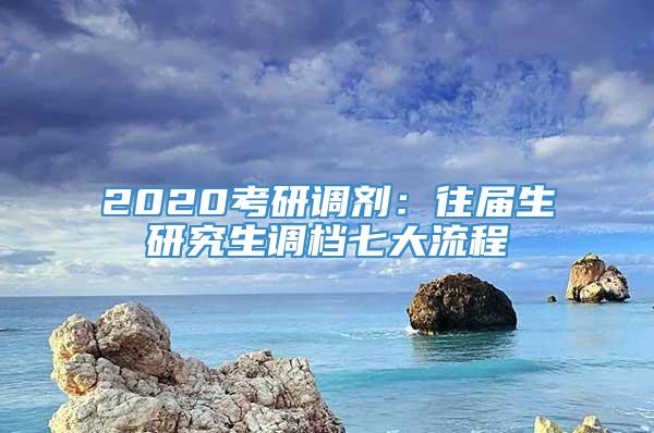 2020考研调剂：往届生研究生调档七大流程