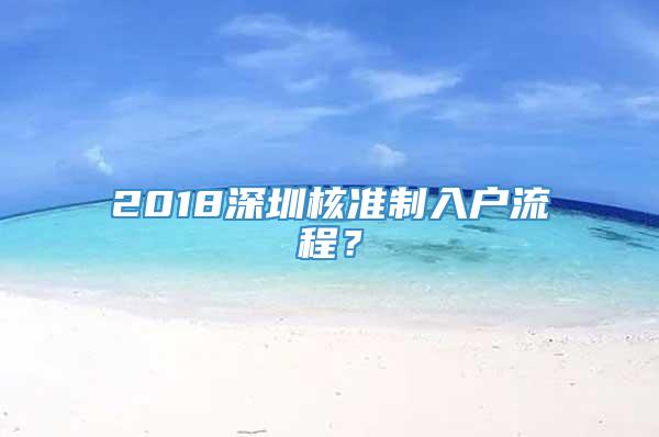 2018深圳核准制入户流程？