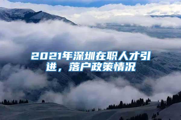 2021年深圳在职人才引进，落户政策情况