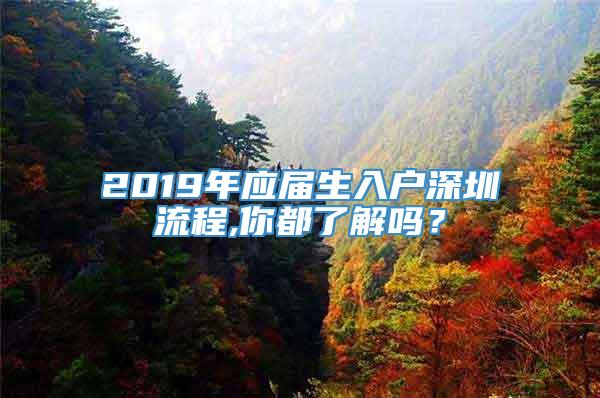 2019年应届生入户深圳流程,你都了解吗？