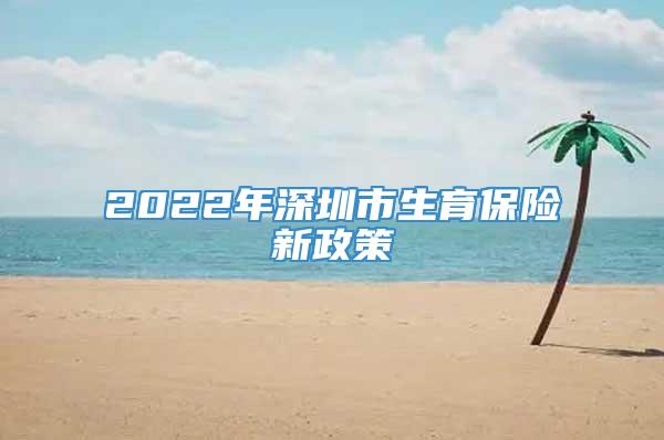 2022年深圳市生育保险新政策