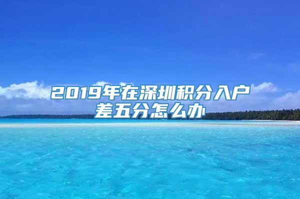 2019年在深圳积分入户差五分怎么办