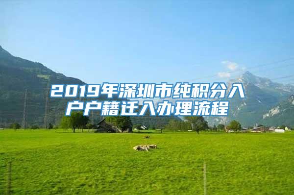 2019年深圳市纯积分入户户籍迁入办理流程