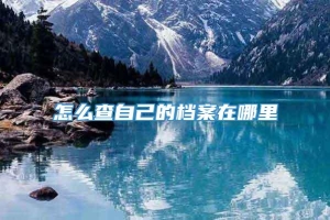 怎么查自己的档案在哪里