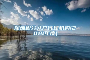 深圳积分入户代理机构(2014年度)