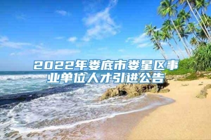 2022年娄底市娄星区事业单位人才引进公告