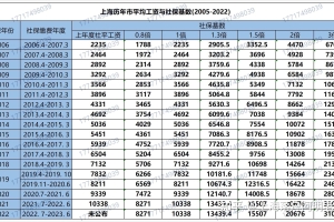 2022年度上海落户新社保基数标准已出！