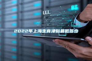 2022年上海生育津贴最低多少