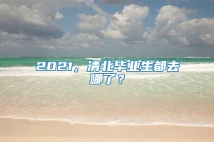 2021，清北毕业生都去哪了？