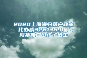 2020上海海归落户政策 代办威32613691 上海集体户口孩子出生