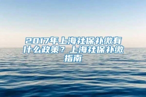 2017年上海社保补缴有什么政策？上海社保补缴指南