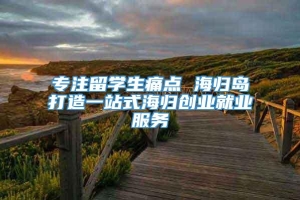 专注留学生痛点 海归岛打造一站式海归创业就业服务