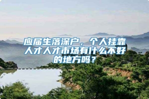 应届生落深户，个人挂靠人才人才市场有什么不好的地方吗？