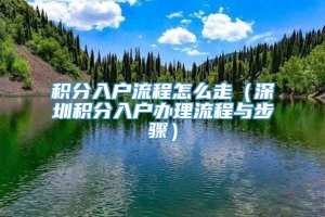 积分入户流程怎么走（深圳积分入户办理流程与步骤）