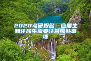 2020考研报名：应届生和往届生需要注意哪些事项