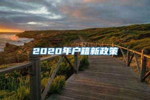 2020年户籍新政策