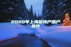 2020年上海居转户落户条件