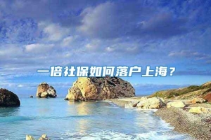 一倍社保如何落户上海？