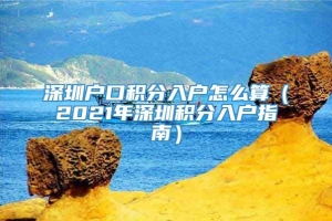 深圳户口积分入户怎么算（2021年深圳积分入户指南）