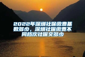 2022年深圳社保缴费基数多少，深圳社保缴费不同档次社保交多少