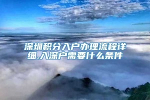 深圳积分入户办理流程详细,入深户需要什么条件