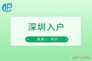 「深圳」我是一名应届生，现在入户深圳一定要本科学历吗？