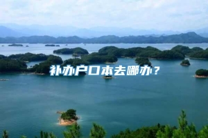 补办户口本去哪办？