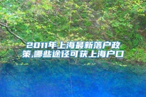 2011年上海最新落户政策,哪些途径可获上海户口