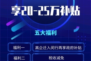 补贴高达25万！2021年上海高新技术企业迁移