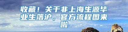 收藏！关于非上海生源毕业生落沪，官方流程图来啦