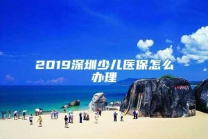 2019深圳少儿医保怎么办理