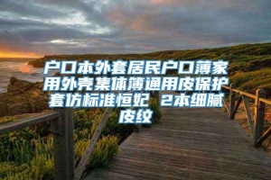 户口本外套居民户口薄家用外壳集体簿通用皮保护套仿标准恒妃 2本细腻皮纹