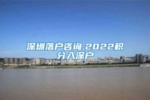 深圳落户咨询,2022积分入深户