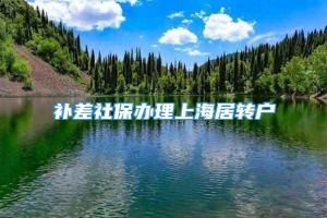 补差社保办理上海居转户