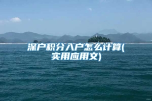 深户积分入户怎么计算(实用应用文)