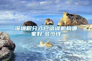 深圳积分入户培训机构哪家好,多少钱