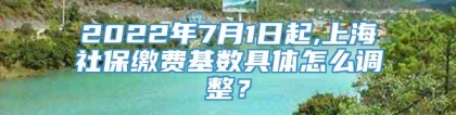 2022年7月1日起,上海社保缴费基数具体怎么调整？