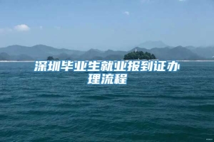 深圳毕业生就业报到证办理流程