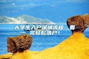 大学生入户深圳流程，看完轻松落户！