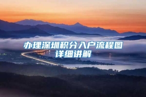 办理深圳积分入户流程图详细讲解