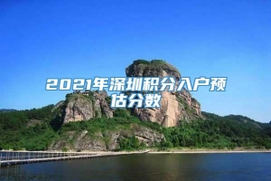 2021年深圳积分入户预估分数