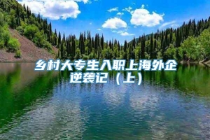 乡村大专生入职上海外企逆袭记（上）