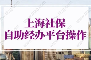 2022年上海社保自助经办平台如何操作？指南来了