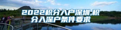 2022积分入户深圳,积分入深户条件要求