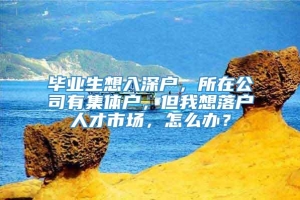 毕业生想入深户，所在公司有集体户，但我想落户人才市场，怎么办？