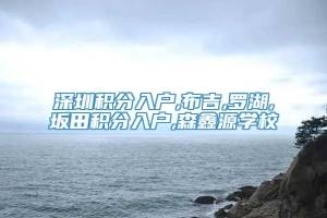 深圳积分入户,布吉,罗湖,坂田积分入户,森鑫源学校