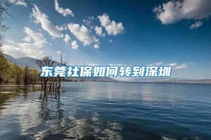 东莞社保如何转到深圳