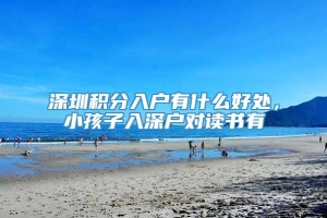 深圳积分入户有什么好处，小孩子入深户对读书有