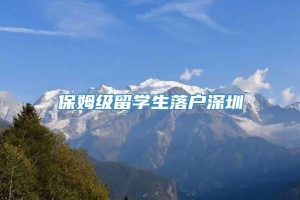 保姆级留学生落户深圳